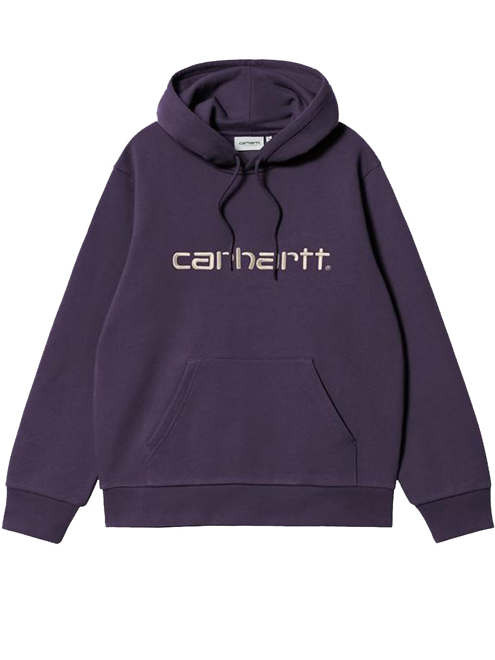 felpa hooded carhartt uomo viola 