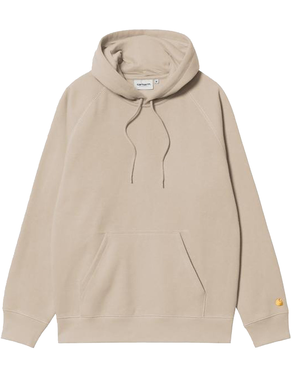 felpa chese hooded uomo beige 