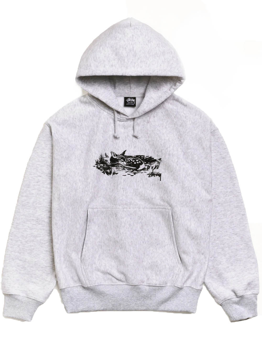 felpa fawn hoodie uomo grigia 