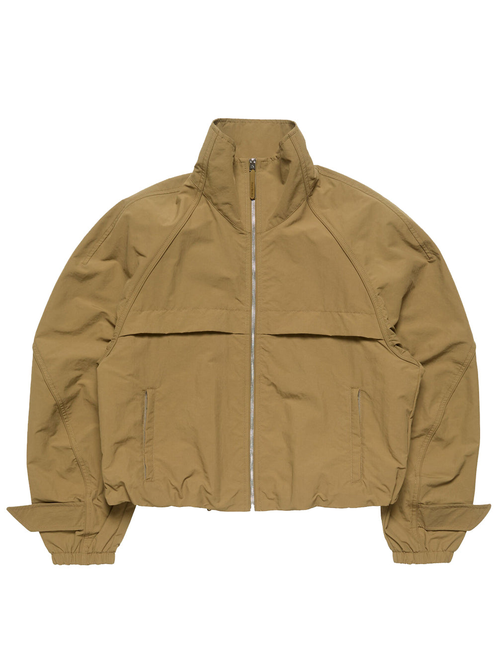 giacca nylon logo donna khaki 