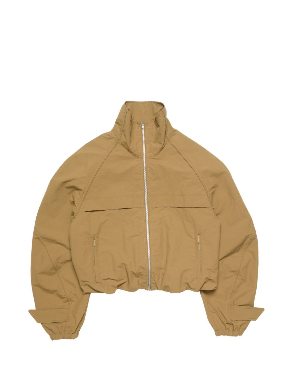 giacca nylon logo donna khaki 