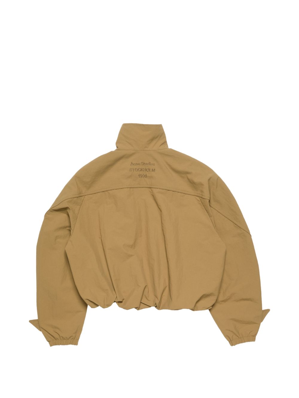 giacca nylon logo donna khaki 