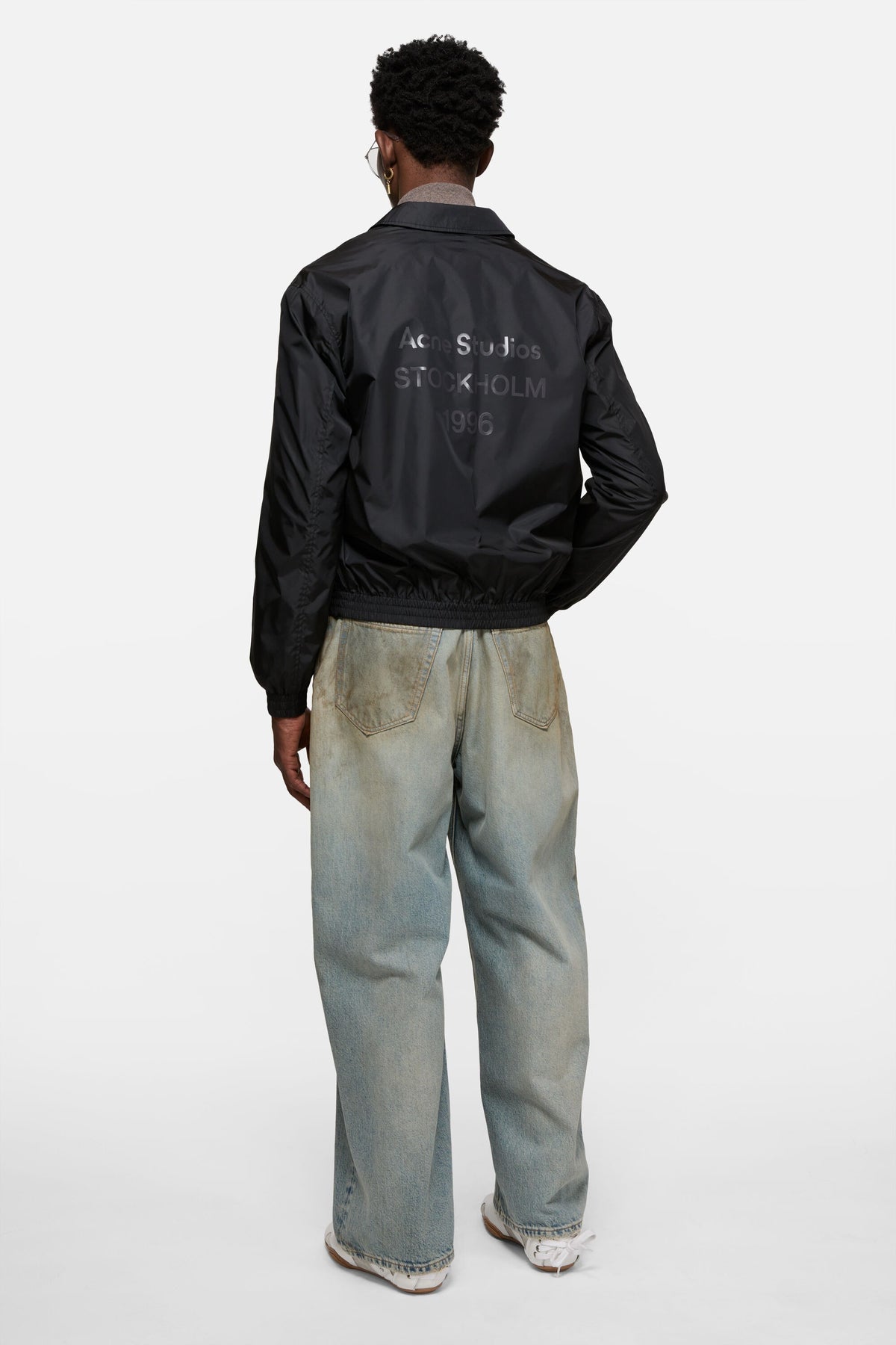giacca lightweight nylon uomo nero 