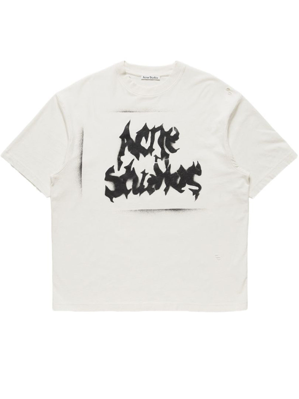 t-shirt gothic logo unisex bianca 