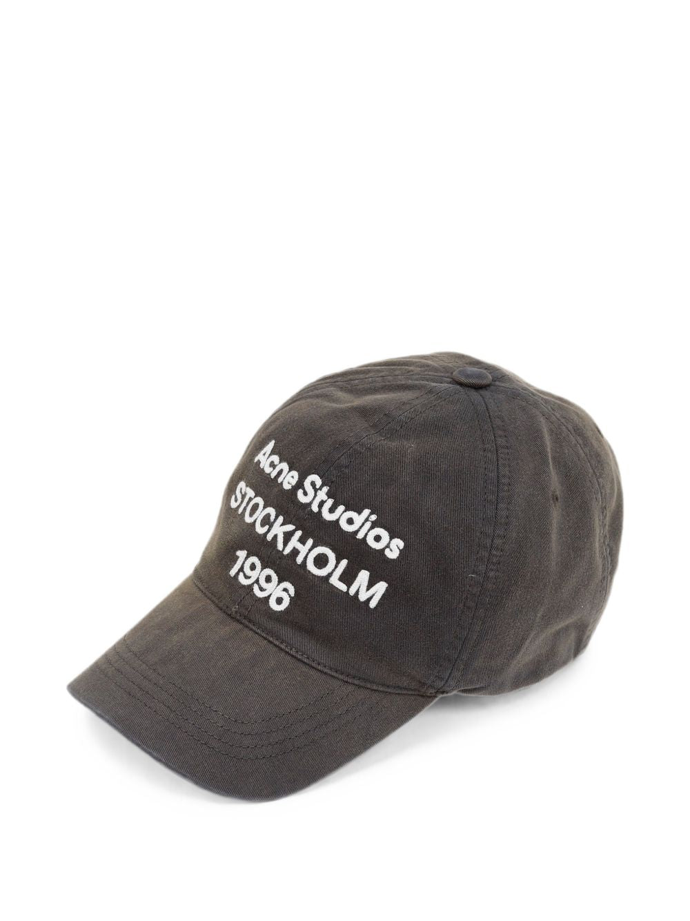 cappello washed logo unisex nero 