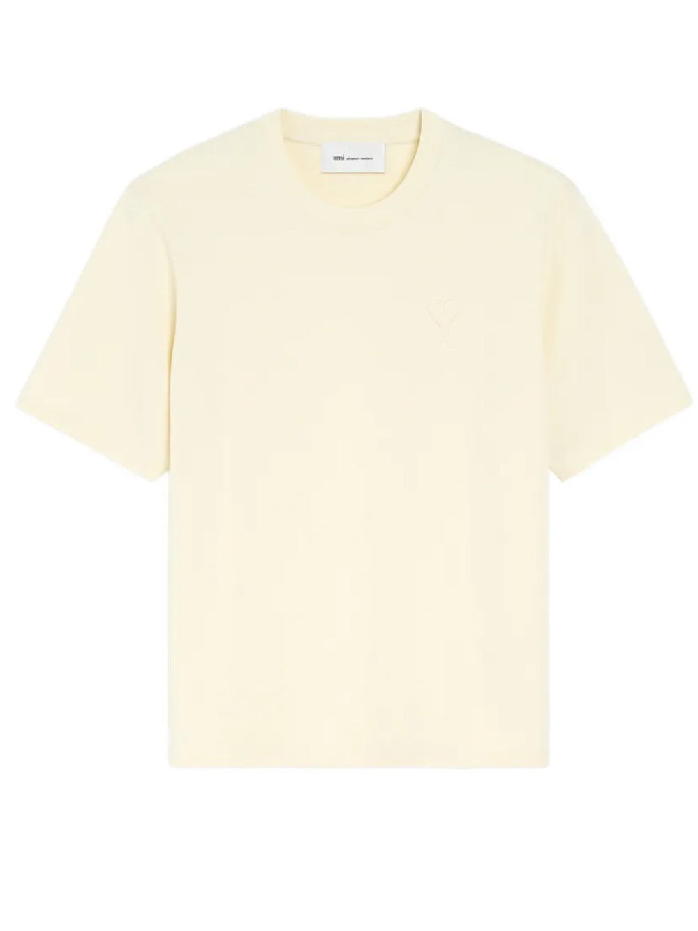 t-shirt tonal embrossed big adc uomo avorio 