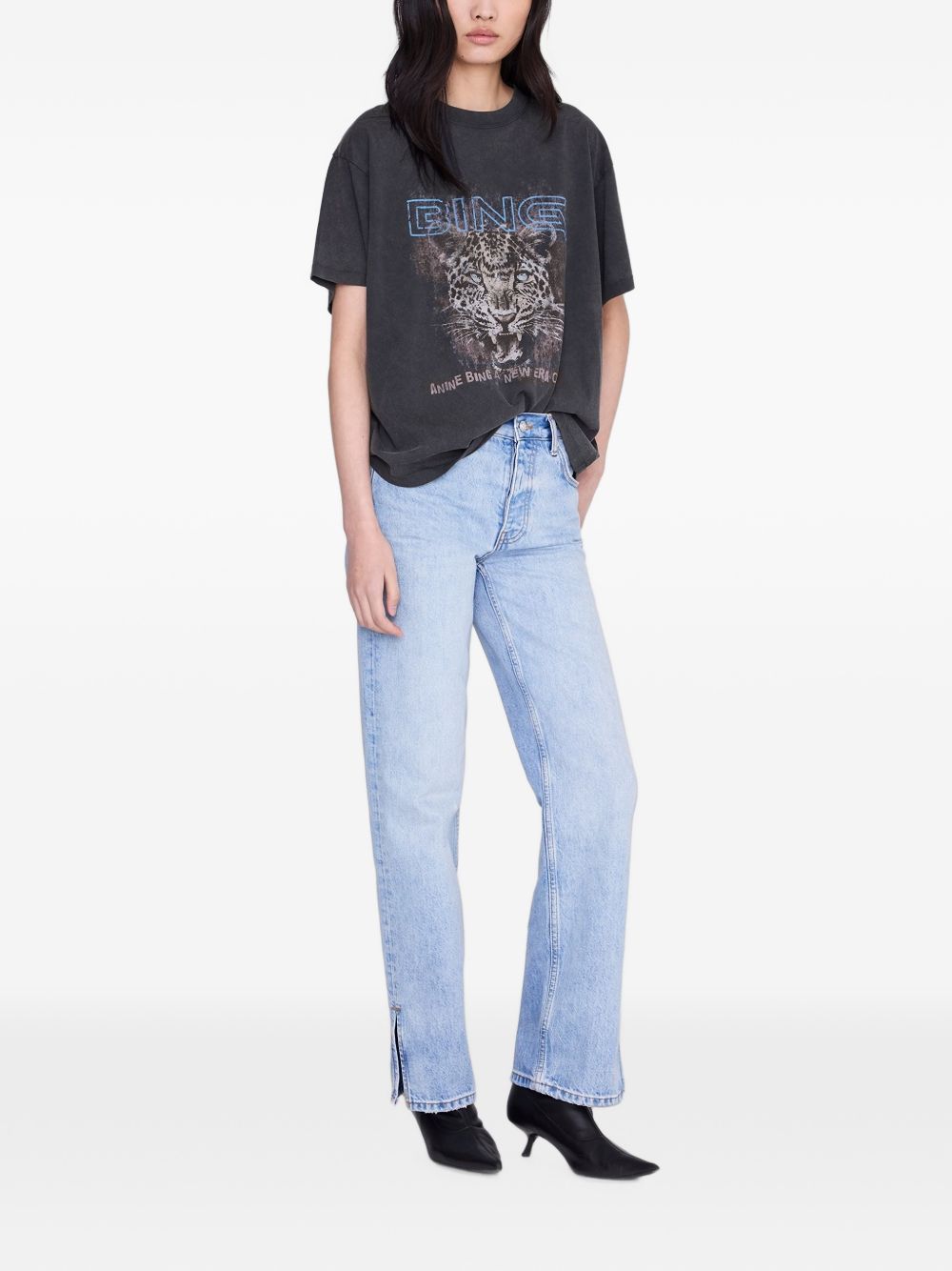 t-shirt cade tiger muse donna nera 