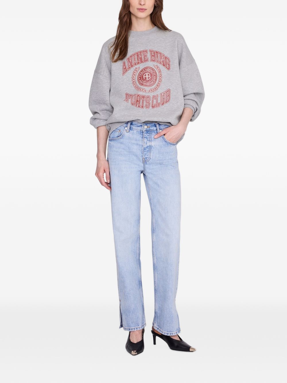 felpa miles collegiate donna grigia 