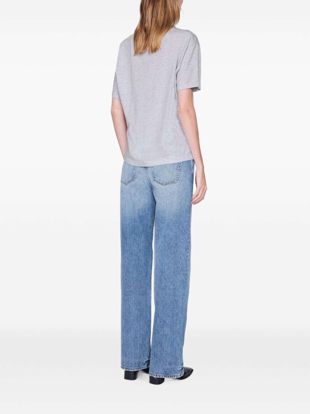 t-shirt cade collegiate donna grigia 