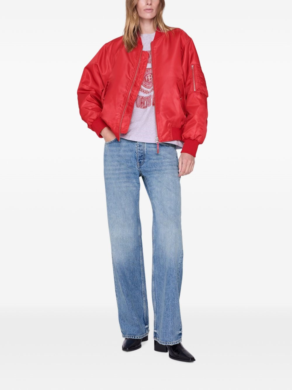 t-shirt cade collegiate donna grigia 