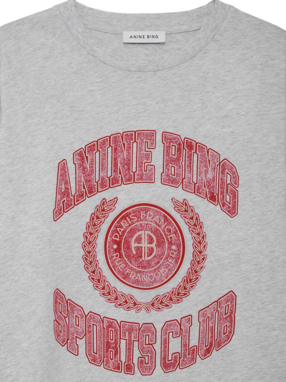 t-shirt cade collegiate donna grigia 