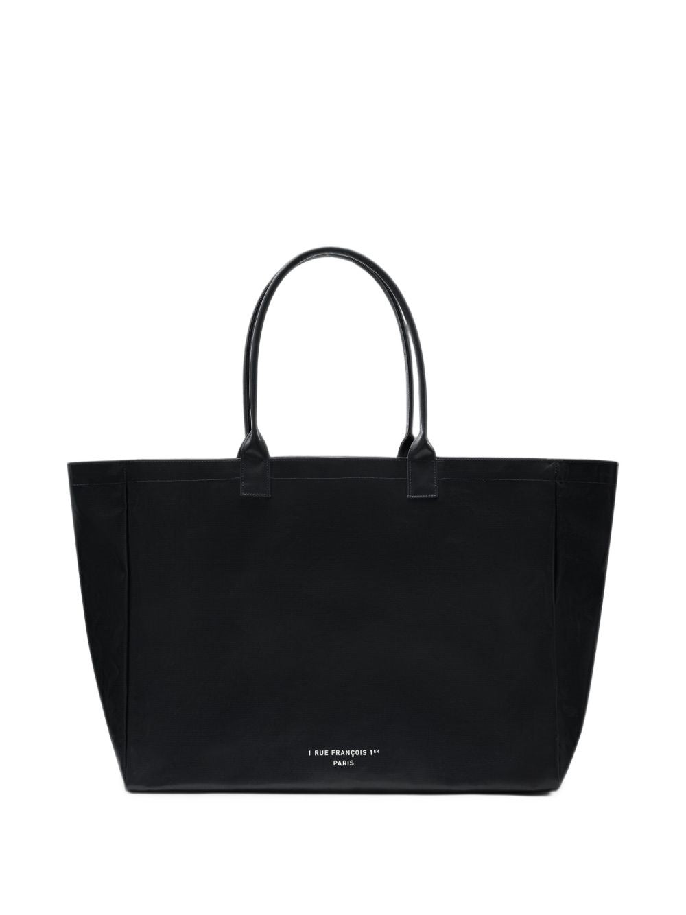 tote bag leo coated canvas donna nera 