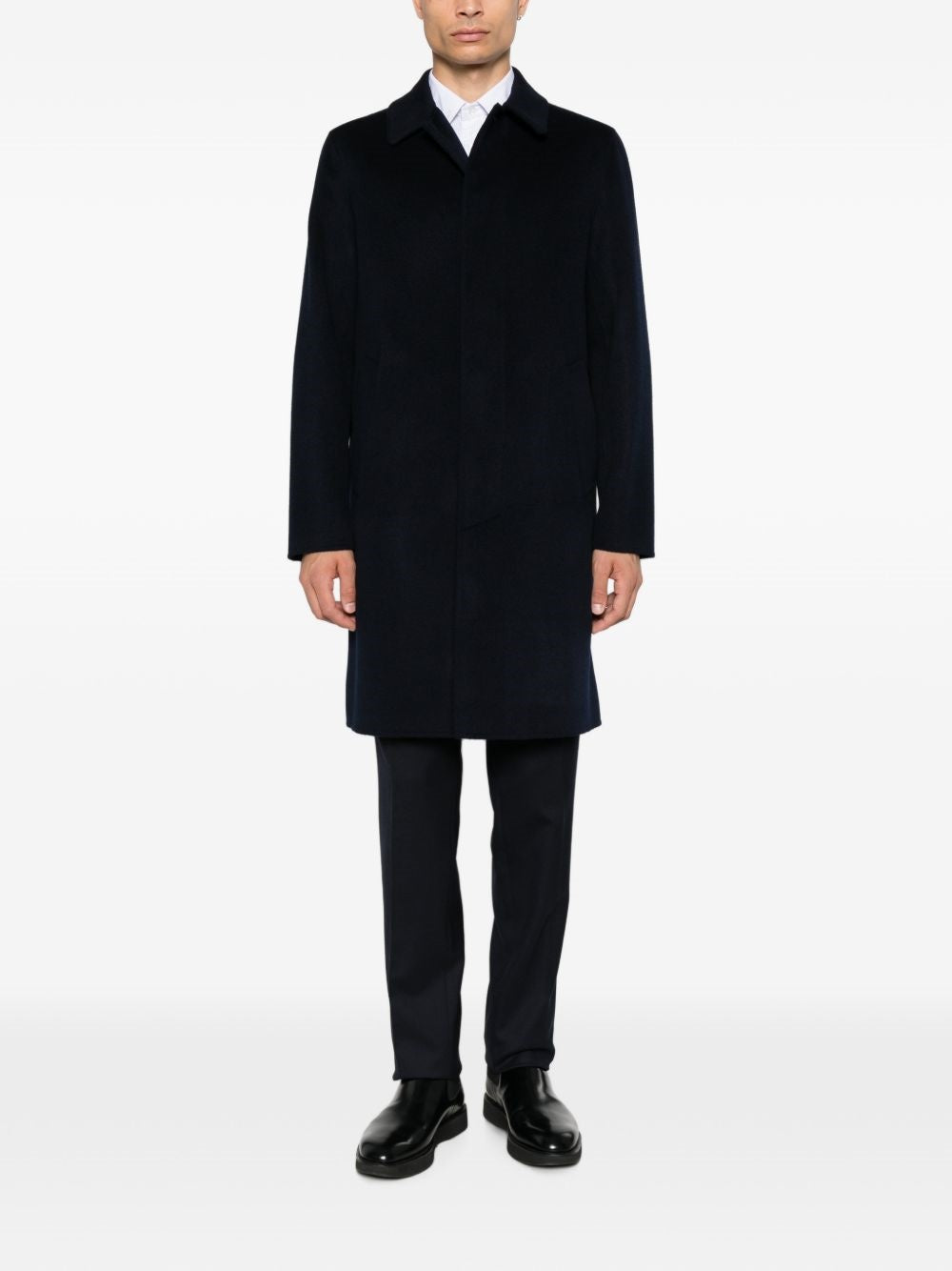cappotto virtuoso double uomo nero 
