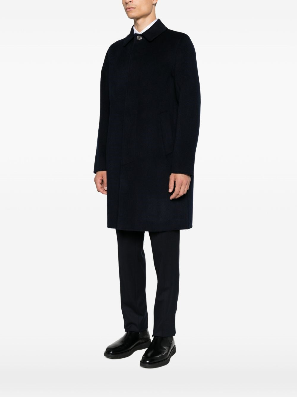 cappotto virtuoso double uomo nero 