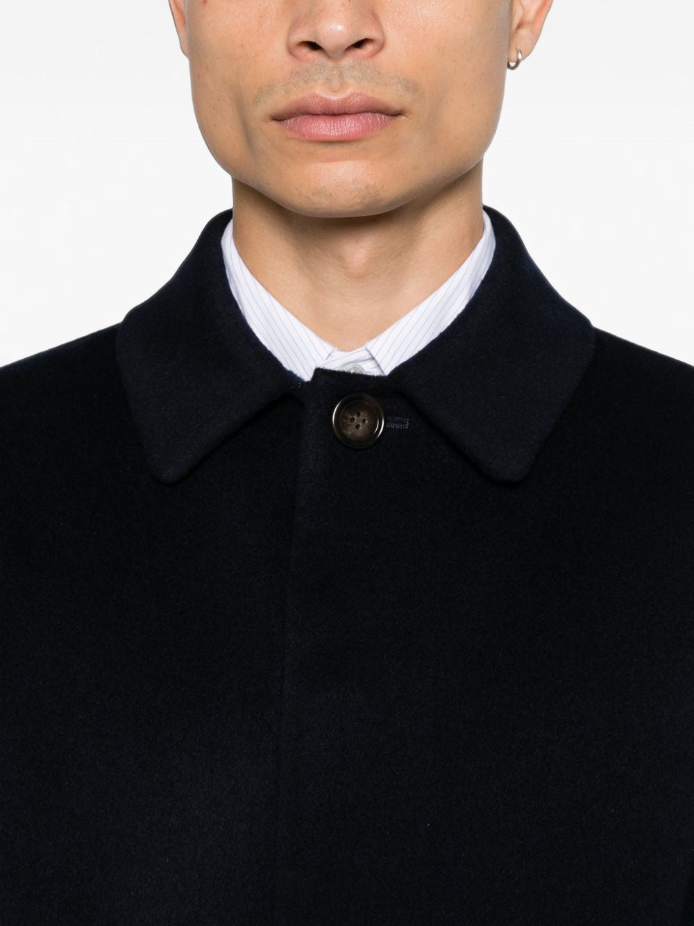 cappotto virtuoso double uomo nero 