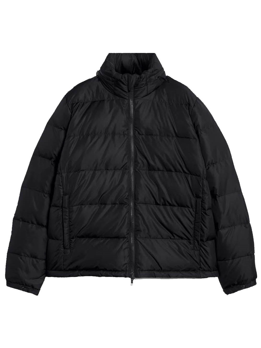 giacca piumino pocoelastica re-quilted uomo nera 