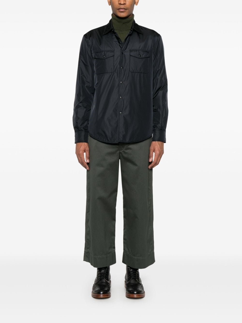 camicia imbottita 13+ uomo NERA 