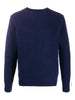 maglione girocollo uomo verde navy