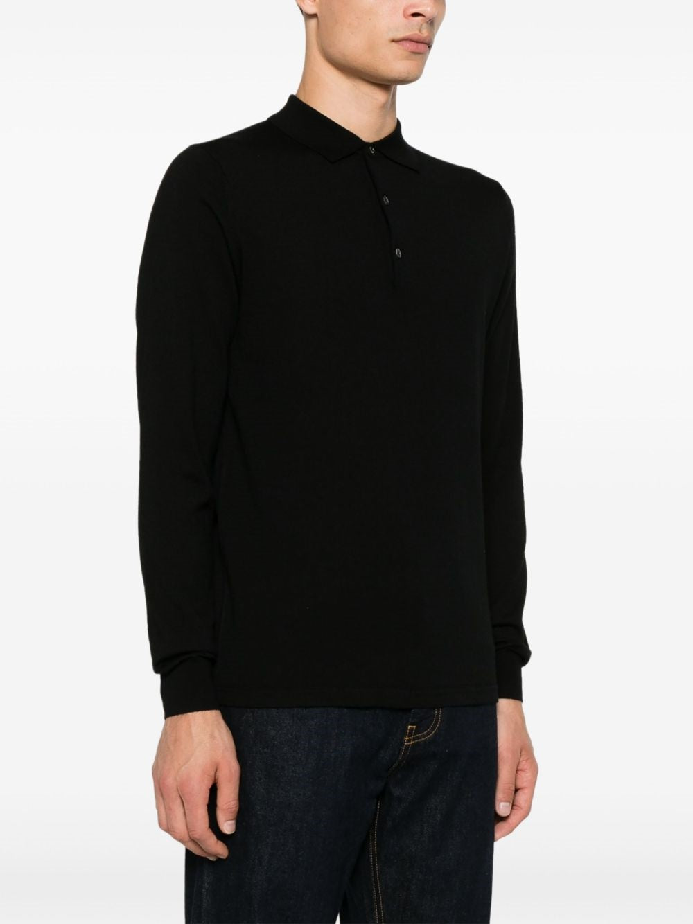 maglia polo uomo nera 