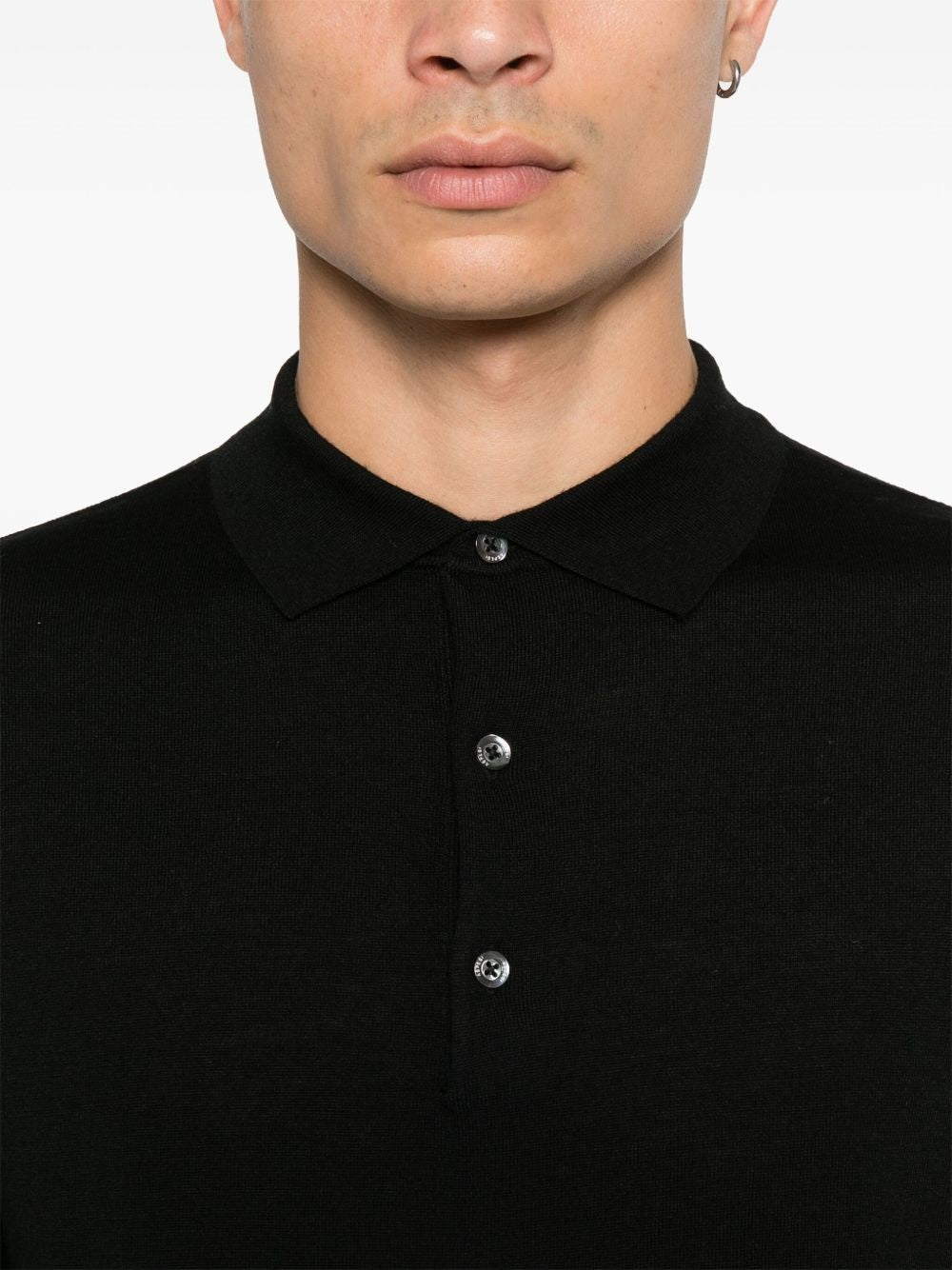 maglia polo uomo nera 