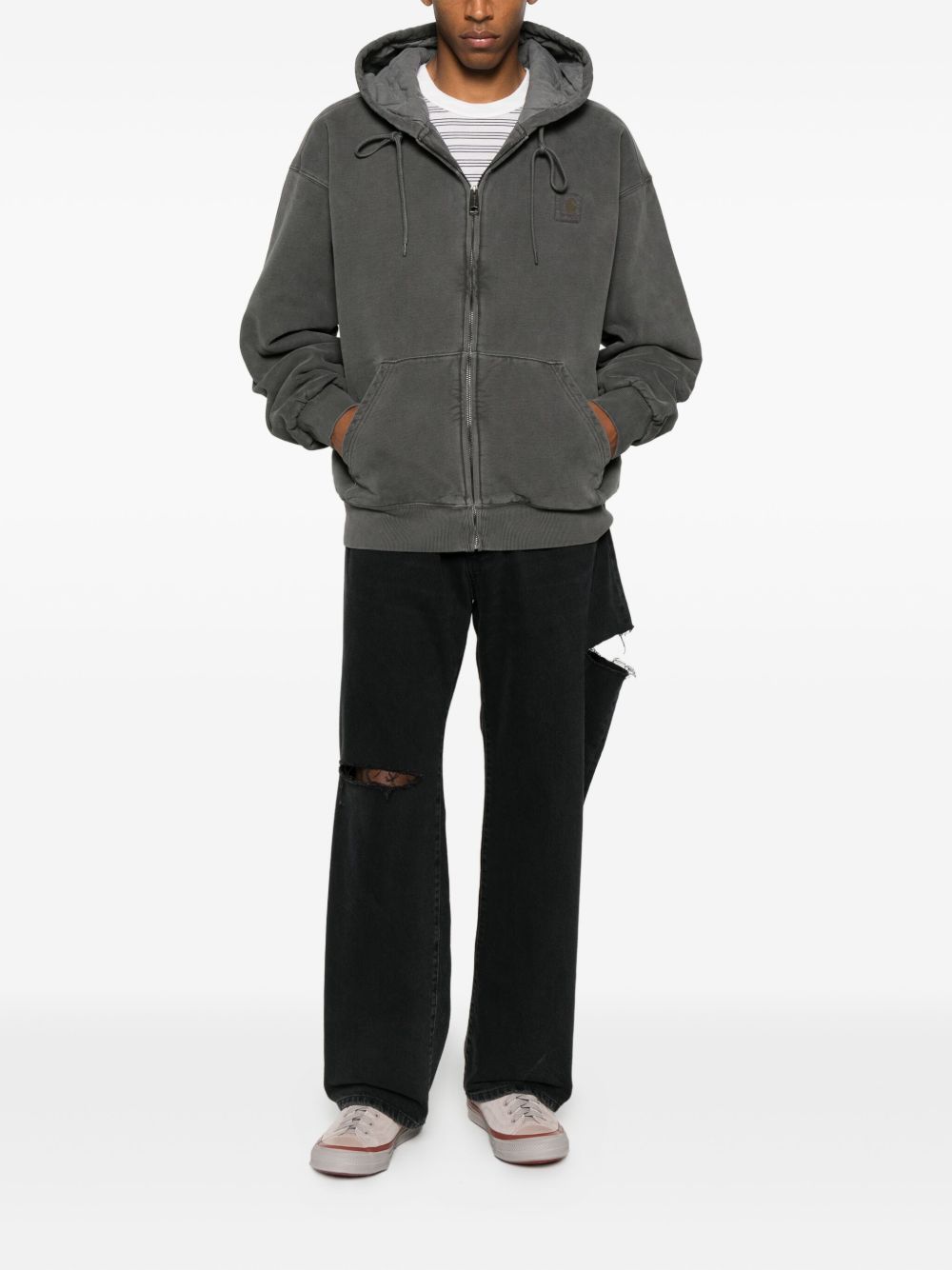 giacca hooded vista uomo nera 