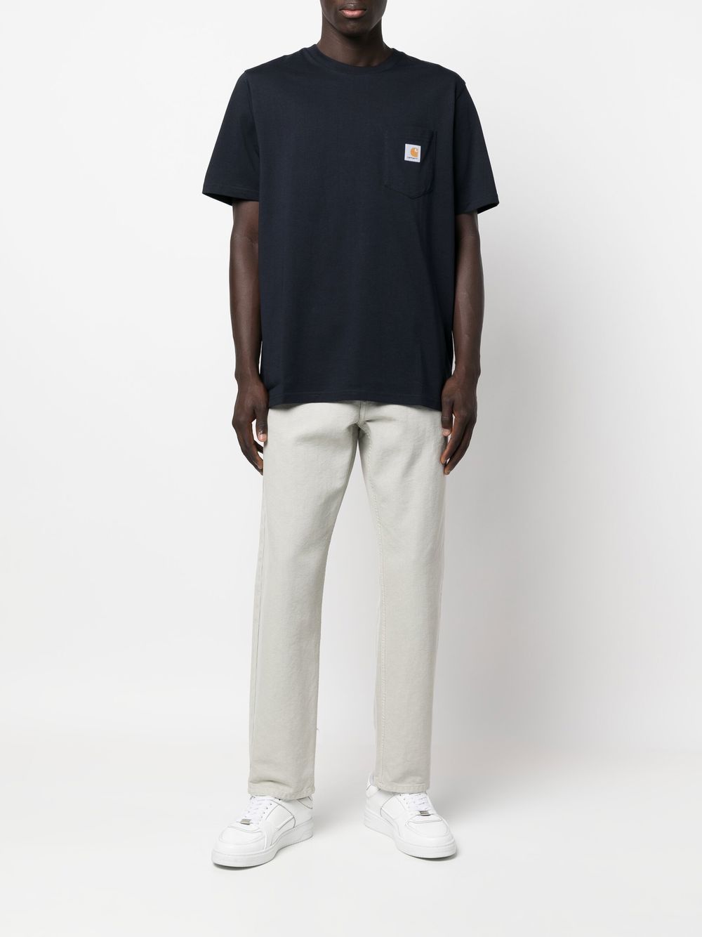 t-shirt pocket uomo navy 
