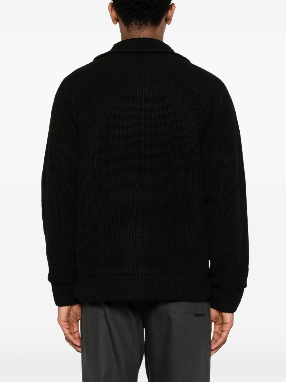 giacca maglione banley uomo nera 
