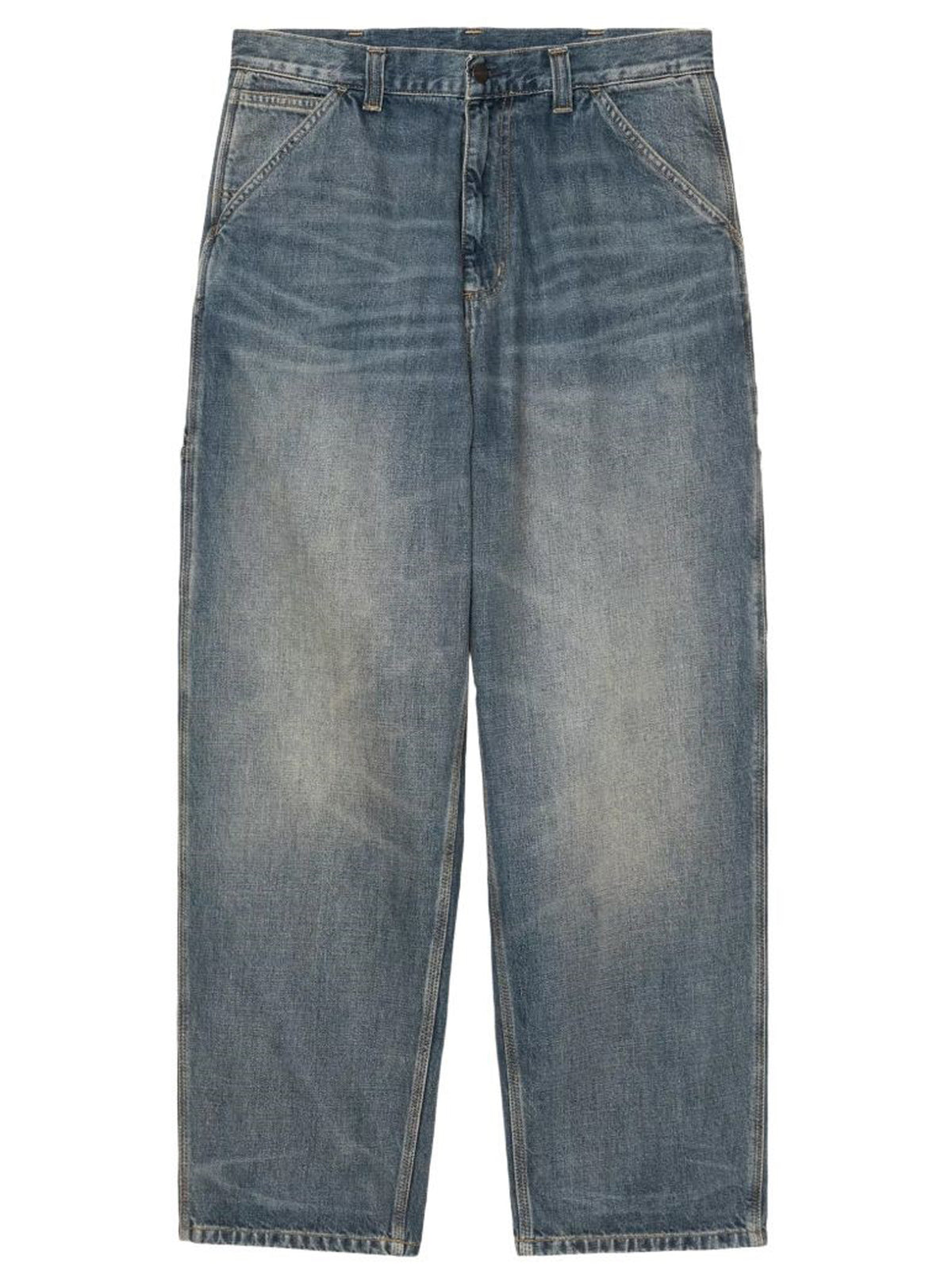 jeans og single knee uomo blu 