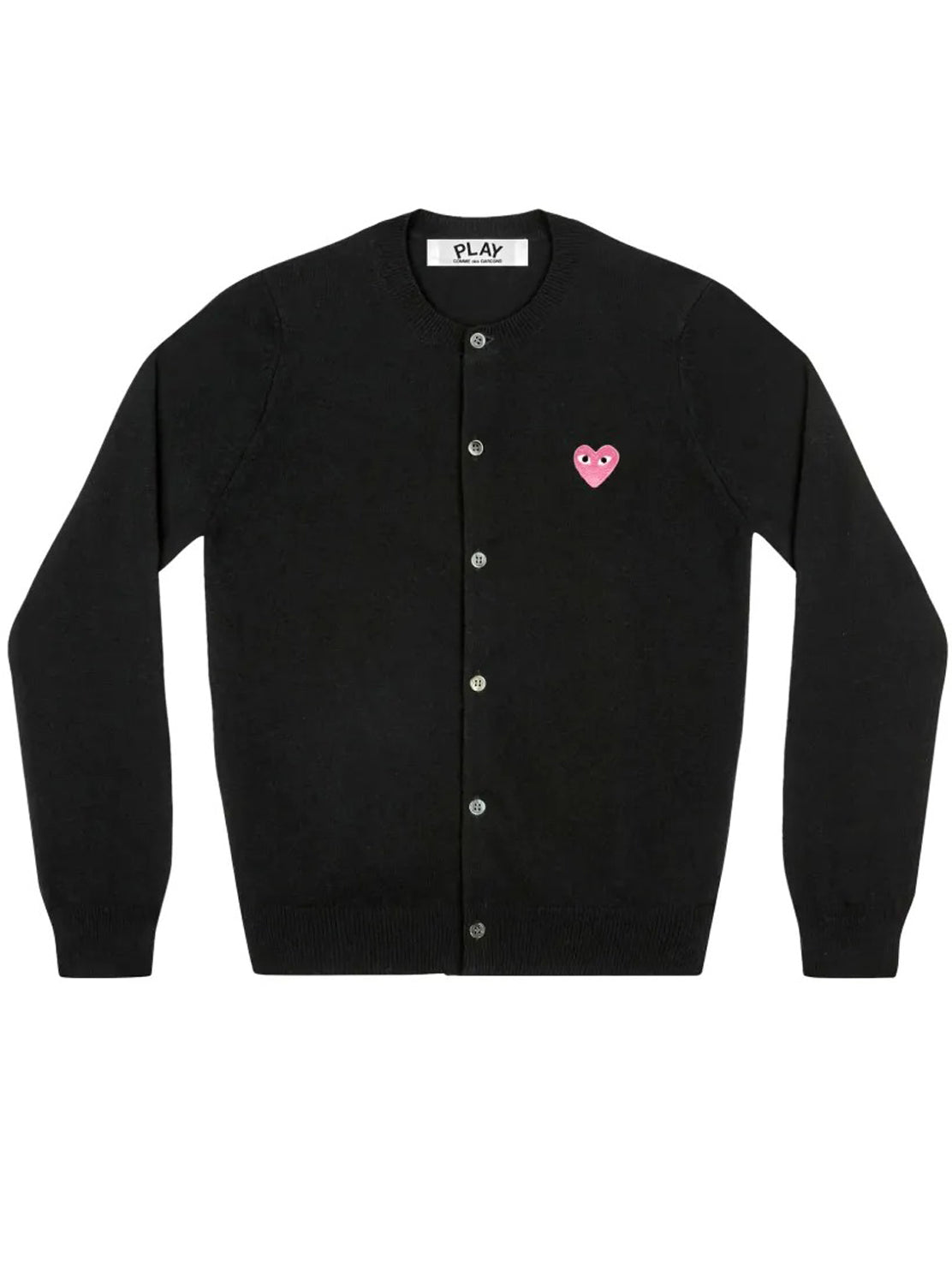 cardigan girocollo unisex nero 