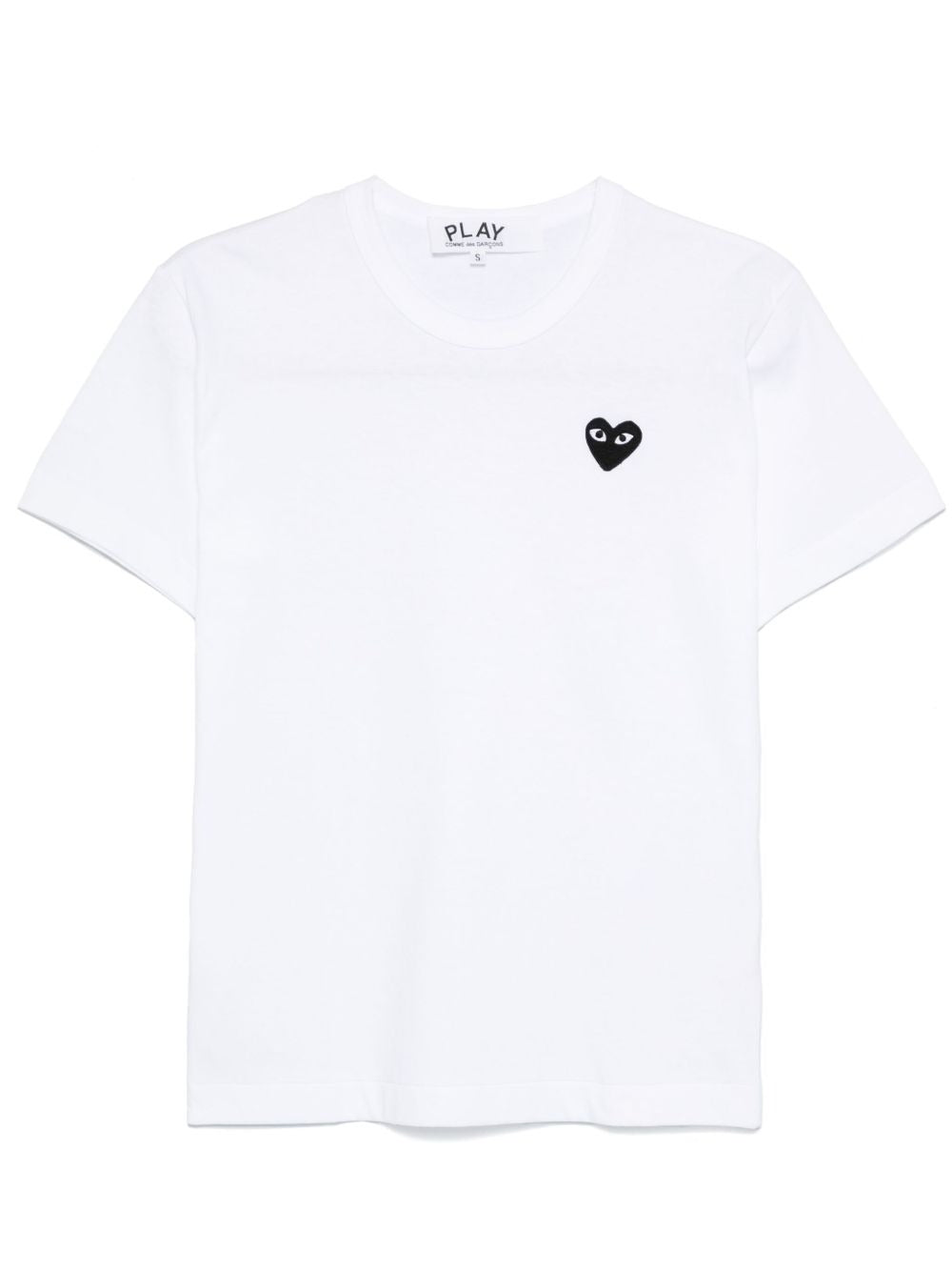 t-shirt con logo ricamato unisex bianco 