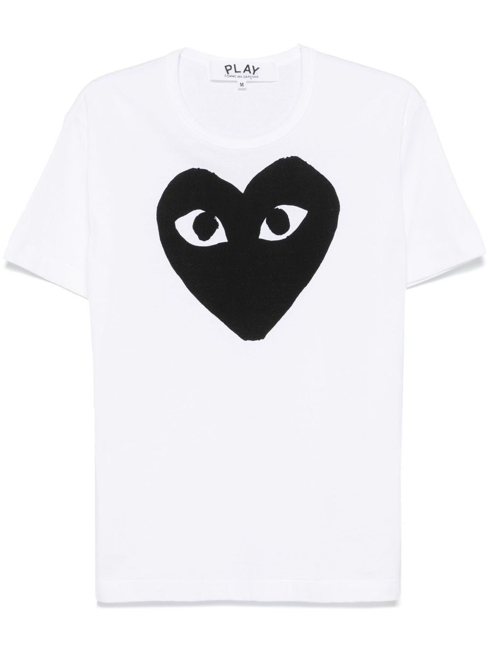 t-shirt logo print hear unisex bianco 
