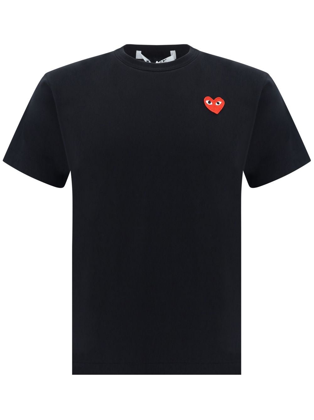t-shirt con logo ricamato unisex nera 