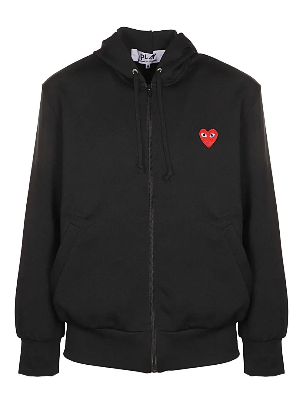 felpa red emblem zip unisex nero 