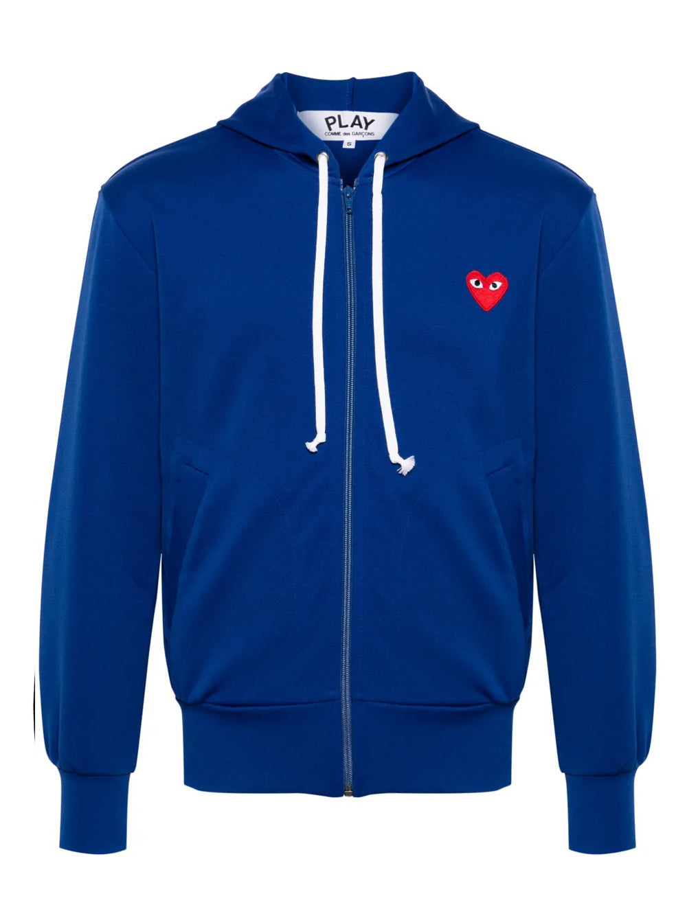 felpa red emblem zip unisex blu 
