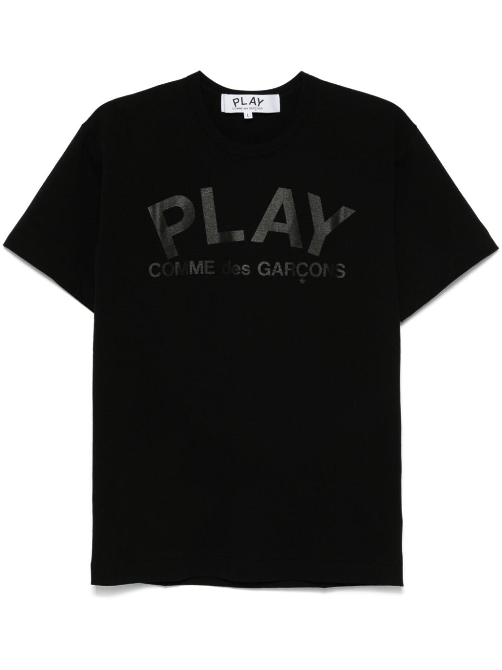 t-shirt logo print unisex nera 