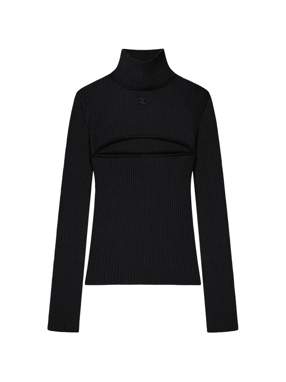 maglia collo alto donna nera 