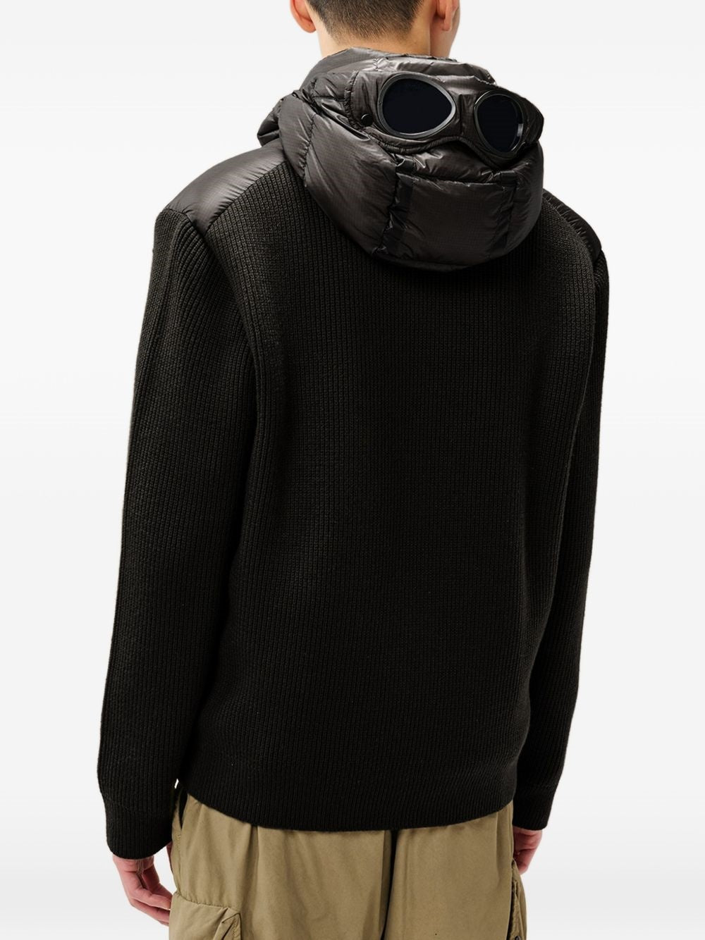 giacca extrafine merino wool mixed goggle uomo nera 