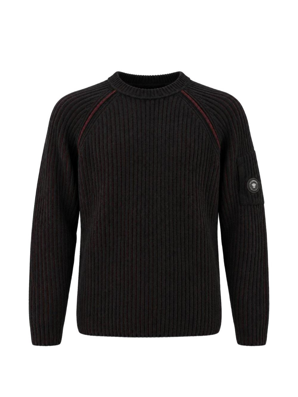 maglione fleece knit lens uomo rosso scuro 