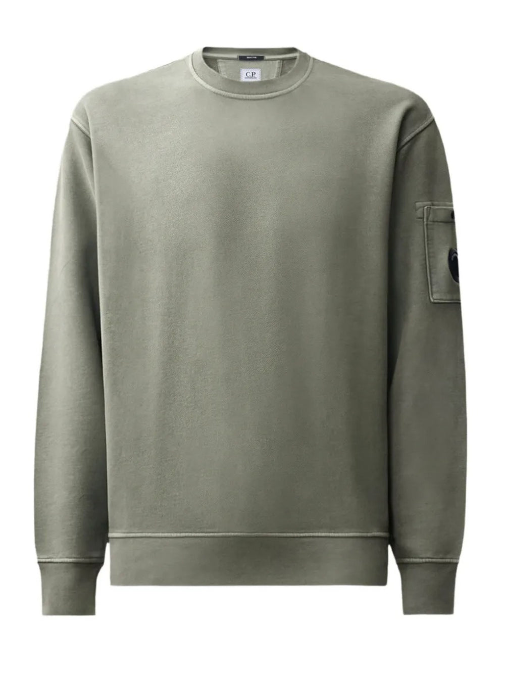 felpa brushed and emerized diagonal fleece lens uomo grigia 
