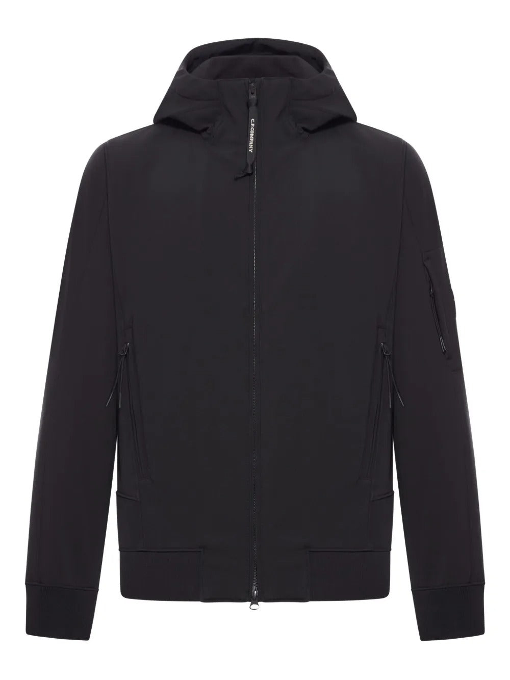 giacca shell-r hooded lens uomo nera 