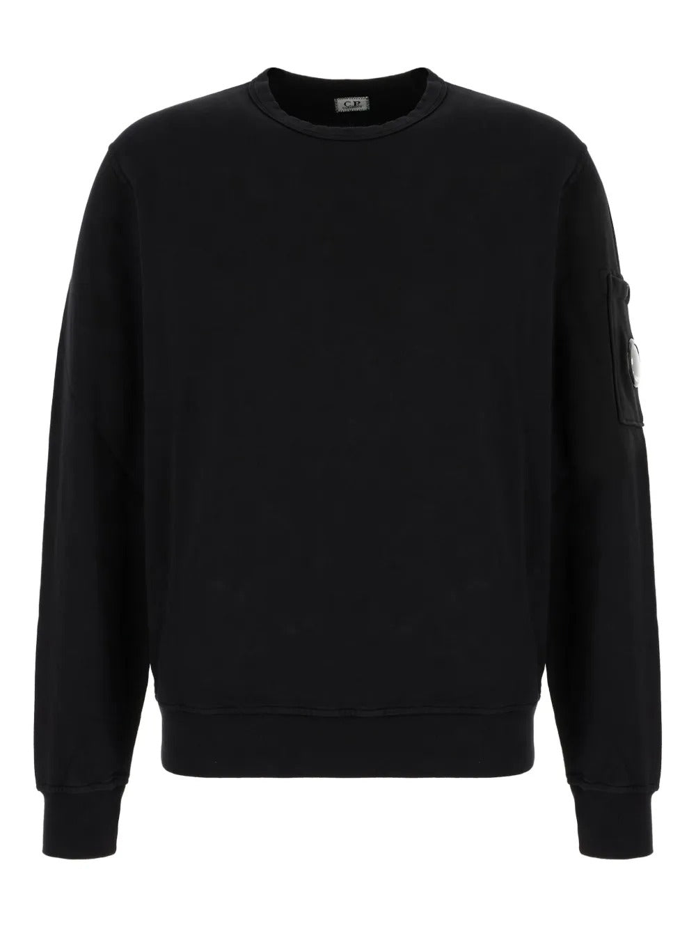 felpa brushed and emerized diagonal fleece lens uomo nera 