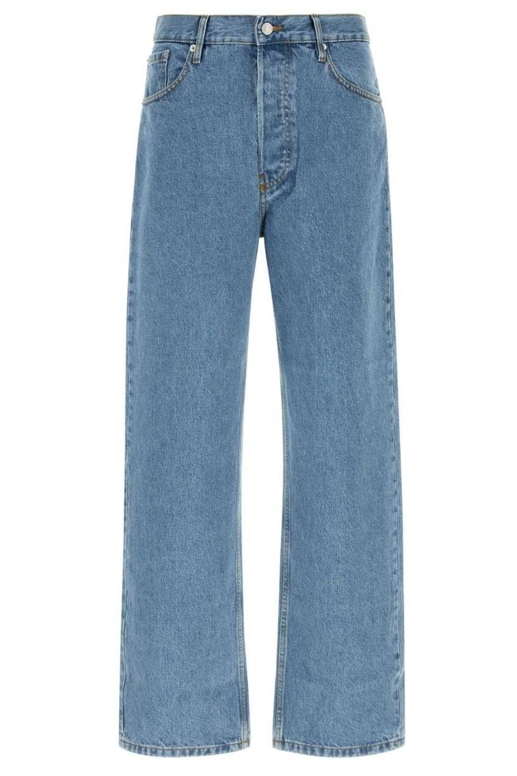 jeans a gamba dritta uomo blu 