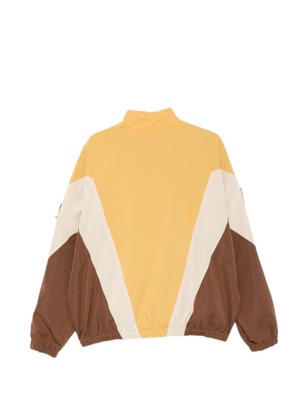 giacca crestlin sport zip uomo gialla, marrone e crema 