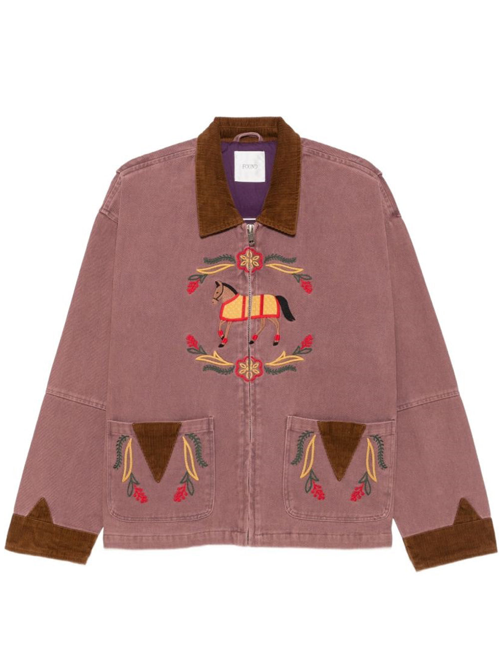 giacca horse crest uomo porpora 