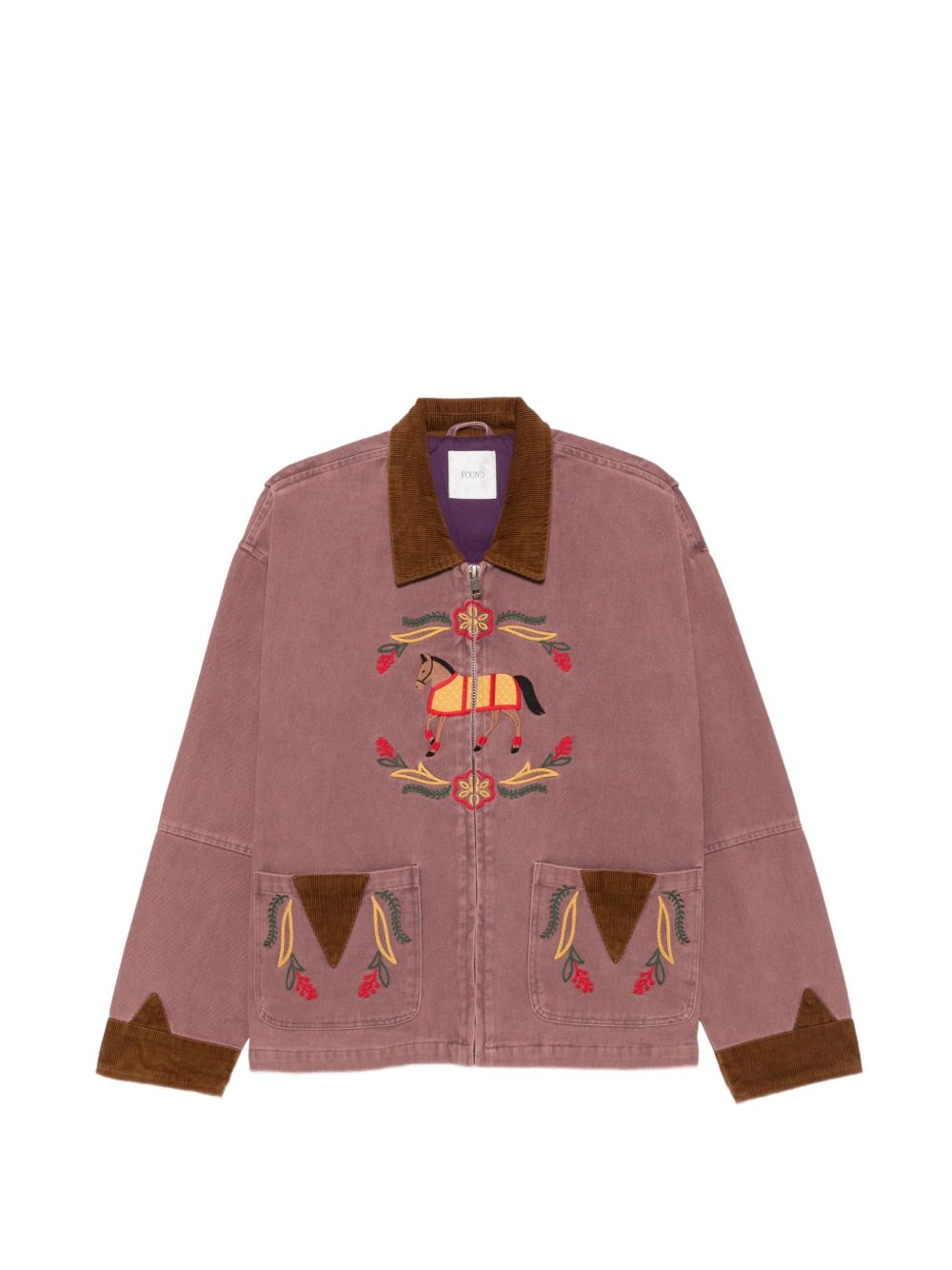 giacca horse crest uomo porpora 