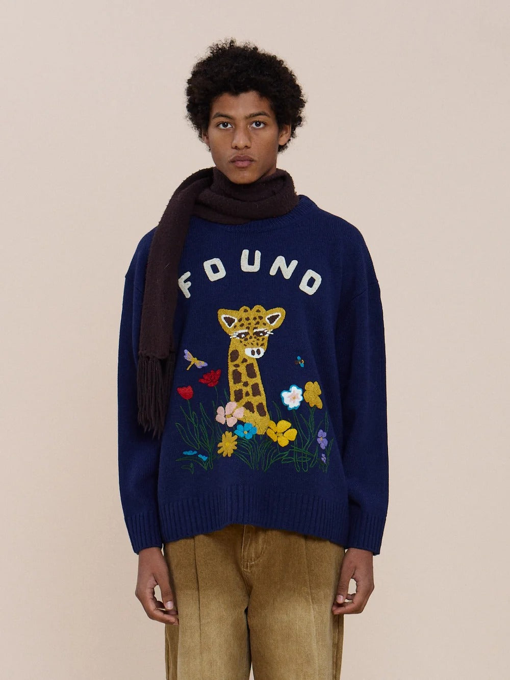maglione wildlife uomo blu 