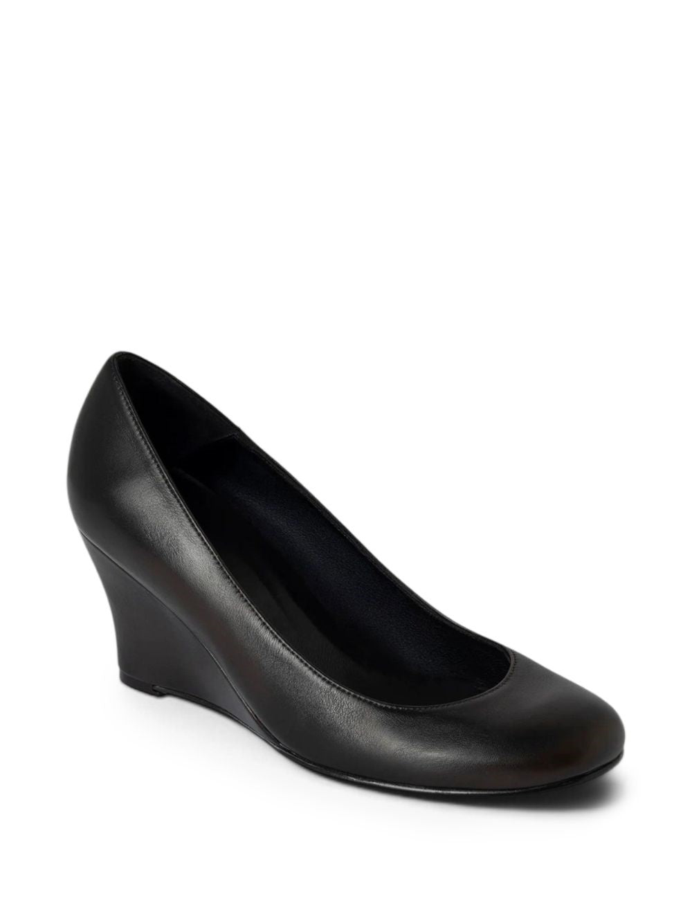 ballerine con zeppa wedges napa donna nere 