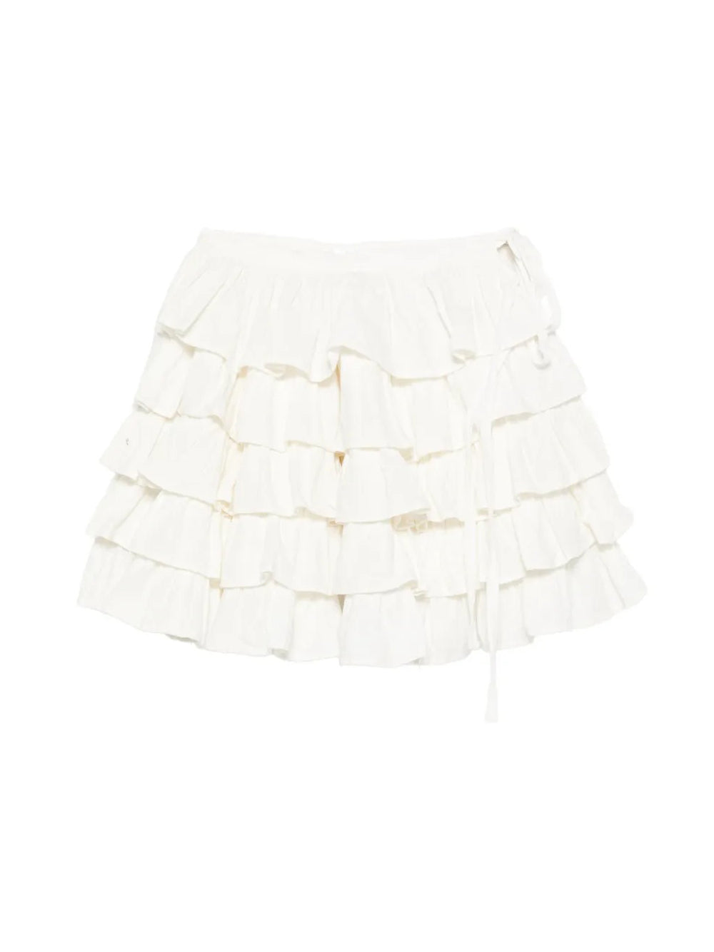 gonna midi ulla donna bianca 
