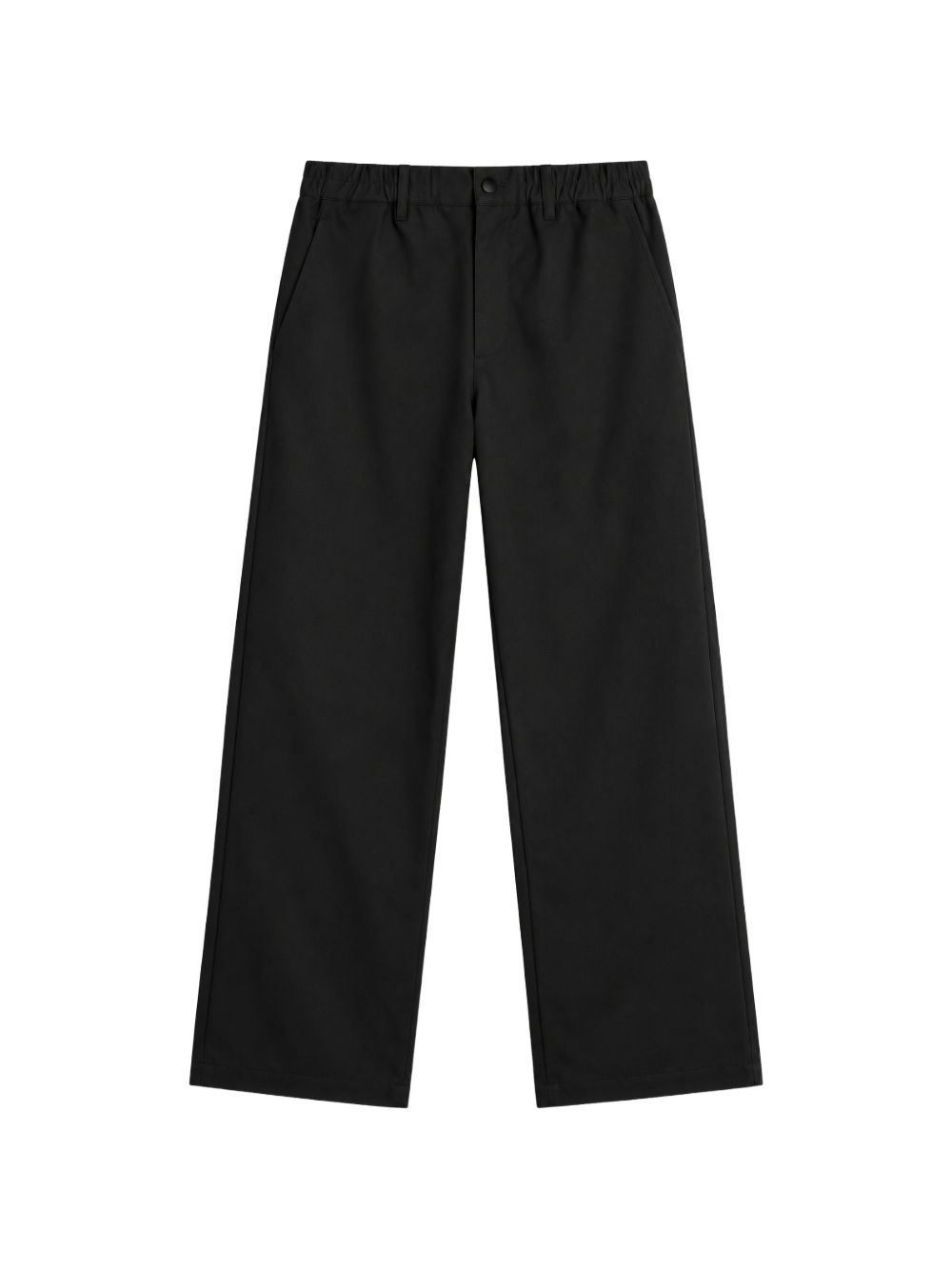pantaloni baggy straight uomo neri 