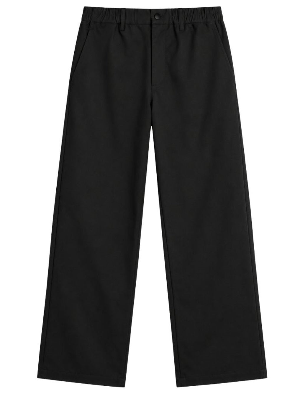 pantaloni baggy straight uomo neri 